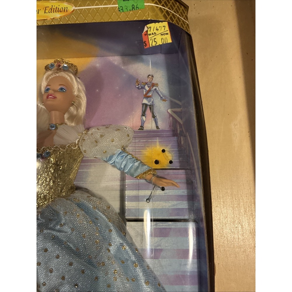Vtg Barbie as Cinderella 1996 Mattel Collector Edition NRFB Fairytale Princess - Picture 2 of 9